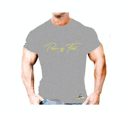 Cotton T-Shirt - Pain is Fuel My Store